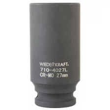 Головка WIEDERKRAFT торцевая ударная глубокая 1/2", 6 гр. 27 мм WDK-710-4027L